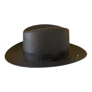 Stratton Self Forming Black Cowboy Hat 7- 3/4 State Trooper Park Ranger Sheriff